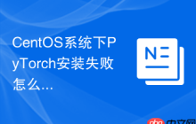 CentOS系统下PyTorch安装失败怎么办