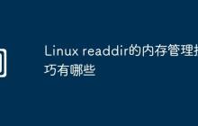 Linux readdir的内存管理技巧有哪些