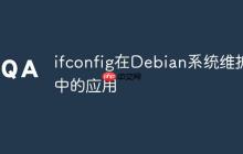 ifconfig在Debian系统维护中的应用