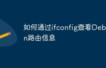 如何通过ifconfig查看Debian路由信息