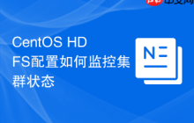 CentOS HDFS配置如何监控集群状态