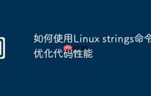 如何使用Linux strings命令优化代码性能