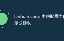 Debian spool中的配置文件怎么修改