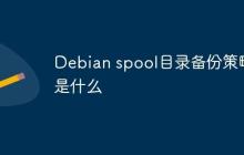 Debian spool目录备份策略是什么