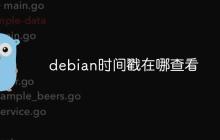 debian时间戳在哪查看