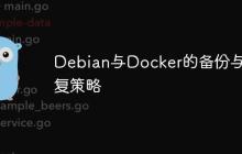Debian与Docker的备份与恢复策略
