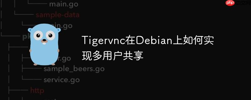 tigervnc在debian上如何实现多用户共享