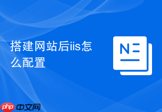 搭建网站后iis怎么配置