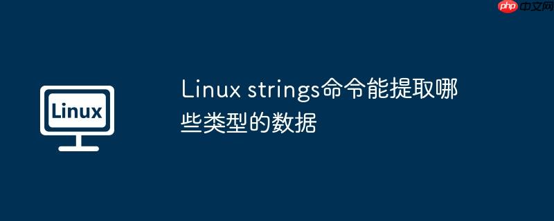 Linux strings命令能提取哪些类型的数据