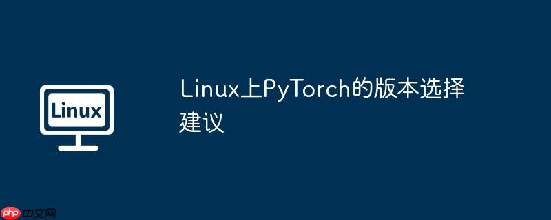 Linux上PyTorch的版本选择建议