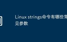 Linux strings命令有哪些常见参数