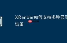 XRender如何支持多种显示设备