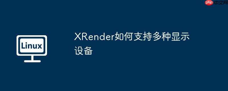 xrender如何支持多种显示设备