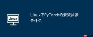 Linux下PyTorch的安装步骤是什么