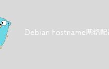 Debian hostname网络配置
