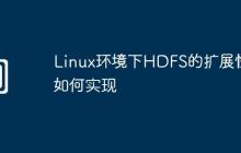 Linux环境下HDFS的扩展性如何实现
