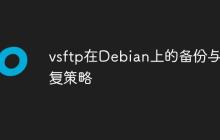 vsftp在Debian上的备份与恢复策略