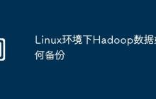 Linux环境下Hadoop数据如何备份