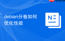debian分卷如何优化性能