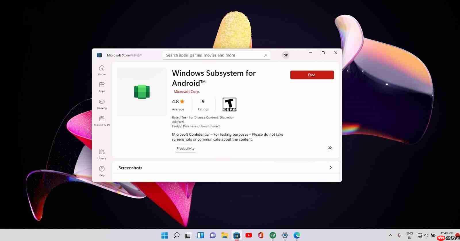 Win11 WSA 已正式画上句号，微软商店下架相关应用