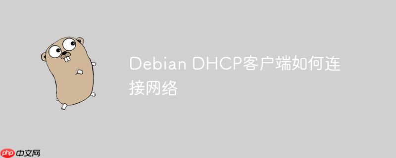 debian dhcp客户端如何连接网络