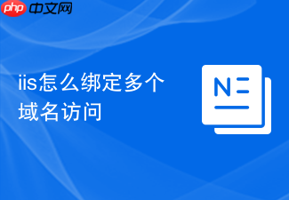 iis怎么绑定多个域名访问