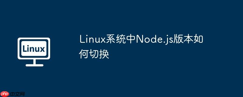 linux系统中node.js版本如何切换