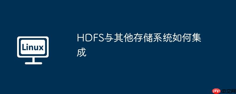hdfs与其他存储系统如何集成