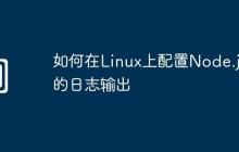 如何在Linux上配置Node.js的日志输出