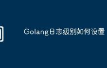 Golang日志级别如何设置