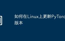 如何在Linux上更新PyTorch版本
