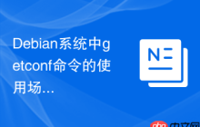 Debian系统中getconf命令的使用场景有哪些