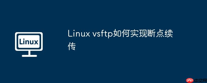 Linux vsftp如何实现断点续传