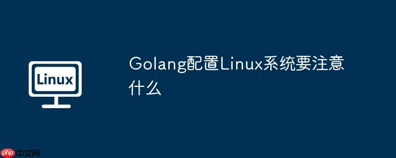 golang配置linux系统要注意什么