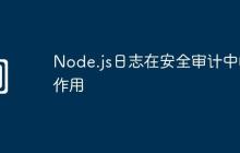 Node.js日志在安全审计中的作用
