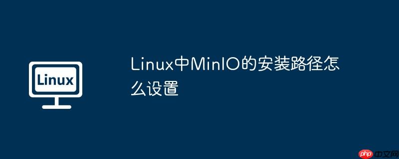linux中minio的安装路径怎么设置