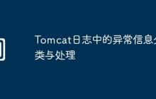 Tomcat日志中的异常信息分类与处理