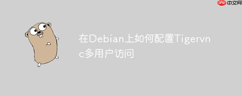 在debian上如何配置tigervnc多用户访问