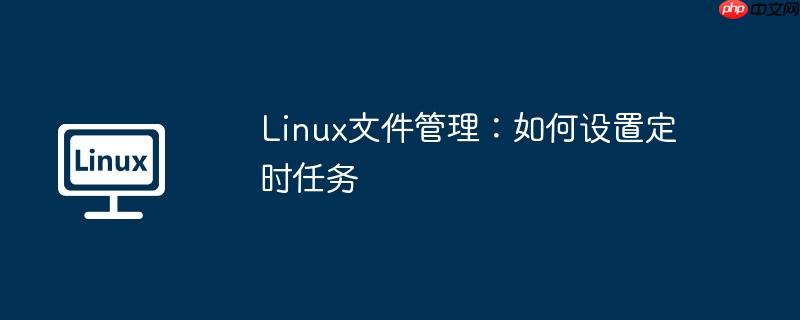 linux文件管理：如何设置定时任务