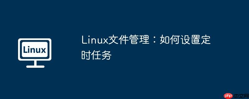 Linux文件管理：如何设置定时任务