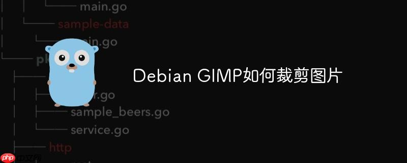 debian gimp如何裁剪图片