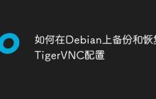 如何在Debian上备份和恢复TigerVNC配置