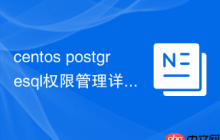 centos postgresql权限管理详解