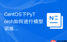CentOS下PyTorch如何进行模型训练