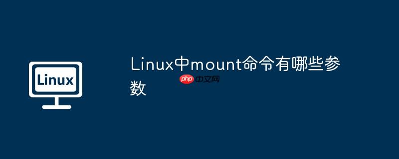 linux中mount命令有哪些参数