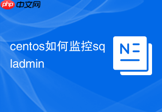 centos如何监控sqladmin