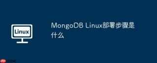MongoDB Linux部署步骤是什么