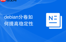 debian分卷如何提高稳定性
