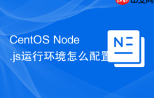 CentOS Node.js运行环境怎么配置