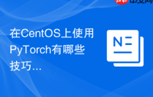 在CentOS上使用PyTorch有哪些技巧